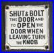 Shut_Bolt_Door_Lock_Plate_Vintage_Enamel_Sign_Garage_Rest_Room_Toilet_Plaque_01_vuhq
