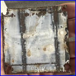 Shut & Bolt Door Lock Plate Vintage Enamel Sign Railway Ana Toilet Plaque #o