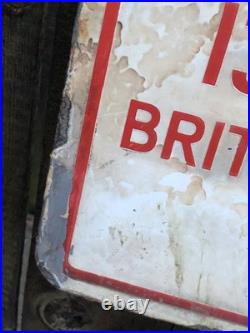 Sign Vintage British Electrical Authority enamel danger wall plaque 1940/50's