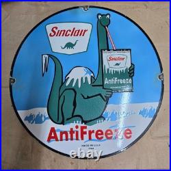 Sinclair Anti-freeze Porcelain Enamel Sign 29 X 29 Inches