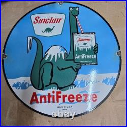 Sinclair Anti-freeze Porcelain Enamel Sign 29 X 29 Inches