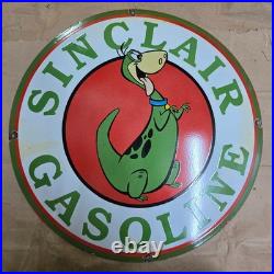 Sinclair Gasoline Porcelain Enamel Sign 29 X 29 Inches