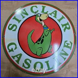 Sinclair Gasoline Porcelain Enamel Sign 29 X 29 Inches