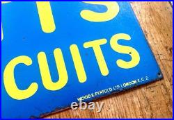 Spratts Biscuits Advertising Enamel Sign Old Vintage Metal Pet Original Retro