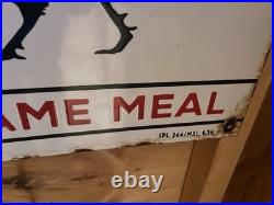 Spratts Enamel Strong Broods Sign Rare Vintage Advertising like spillers