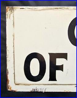 Stocal Enamels Ltd of Burton Vintage Enamel Sign'Castle of Comfort'- 28 x 9