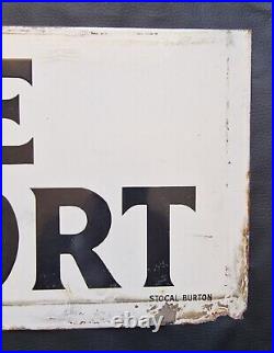 Stocal Enamels Ltd of Burton Vintage Enamel Sign'Castle of Comfort'- 28 x 9