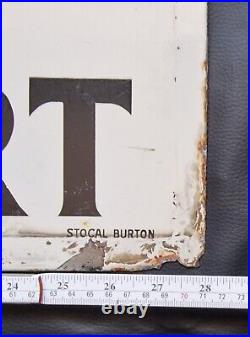 Stocal Enamels Ltd of Burton Vintage Enamel Sign'Castle of Comfort'- 28 x 9