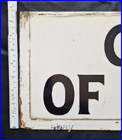 Stocal Enamels Ltd of Burton Vintage Enamel Sign'Castle of Comfort'- 28 x 9