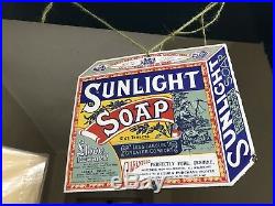 Sunlight Soap Vintage Enamel Sign