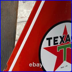 TEXACO Enamel Sign 22.4x19.7 (57x50cm) Nice Motor Oil Garage Vintage Decoration TEXACO Enamel Sign 22.4x19.7 (57x50cm) Nice Motor Oil Garage Vintage Decoration
