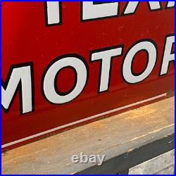 TEXACO Enamel Sign 22.4x19.7 (57x50cm) Nice Motor Oil Garage Vintage Decoration TEXACO Enamel Sign 22.4x19.7 (57x50cm) Nice Motor Oil Garage Vintage Decoration