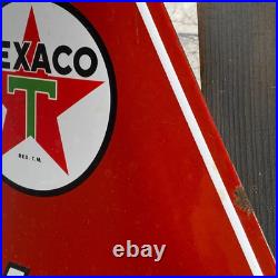 TEXACO Enamel Sign 22.4x19.7 (57x50cm) Nice Motor Oil Garage Vintage Decoration TEXACO Enamel Sign 22.4x19.7 (57x50cm) Nice Motor Oil Garage Vintage Decoration