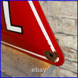 TEXACO Enamel Sign 22.4x19.7 (57x50cm) Nice Motor Oil Garage Vintage Decoration