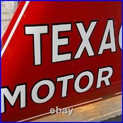TEXACO Enamel Sign 22.4x19.7 (57x50cm) Nice Motor Oil Garage Vintage Decoration TEXACO Enamel Sign 22.4x19.7 (57x50cm) Nice Motor Oil Garage Vintage Decoration