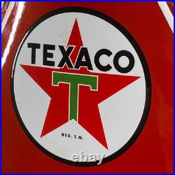 TEXACO Enamel Sign 22.4x19.7 (57x50cm) Nice Motor Oil Garage Vintage Decoration
