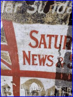 THE PEOPLE Vintage Enamel Sign For Sale Original