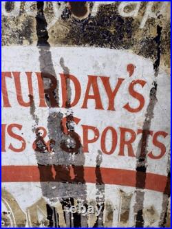 THE PEOPLE Vintage Enamel Sign For Sale Original THE PEOPLE Vintage Enamel Sign For Sale Original