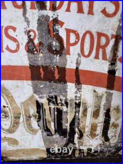 THE PEOPLE Vintage Enamel Sign For Sale Original