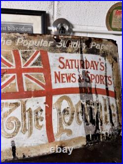 THE PEOPLE Vintage Enamel Sign For Sale Original