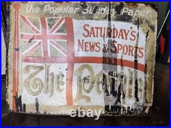 THE PEOPLE Vintage Enamel Sign For Sale Original