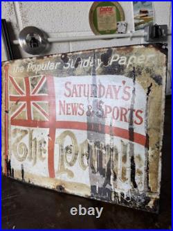 THE PEOPLE Vintage Enamel Sign For Sale Original