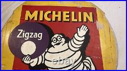 THREE 1960s Vintage Hard board Advertising Sign. Two MICHELIN & one DUNLOP