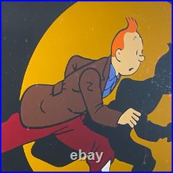 TINTIN Enamel Sign 23.6x15.7 (60x40cm) Nice Retro Vintage Cartoon Handmade Sign TINTIN Enamel Sign 23.6x15.7 (60x40cm) Nice Retro Vintage Cartoon Handmade Sign