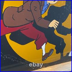 TINTIN Enamel Sign 23.6x15.7 (60x40cm) Nice Retro Vintage Cartoon Handmade Sign TINTIN Enamel Sign 23.6x15.7 (60x40cm) Nice Retro Vintage Cartoon Handmade Sign