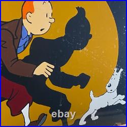 TINTIN Enamel Sign 23.6x15.7 (60x40cm) Nice Retro Vintage Cartoon Handmade Sign TINTIN Enamel Sign 23.6x15.7 (60x40cm) Nice Retro Vintage Cartoon Handmade Sign