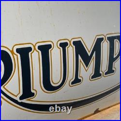 TRIUMPH Enamel Sign 23.6x11.8 (60x30cm) Nice Motorcycle Club Vintage Decoration TRIUMPH Enamel Sign 23.6x11.8 (60x30cm) Nice Motorcycle Club Vintage Decoration