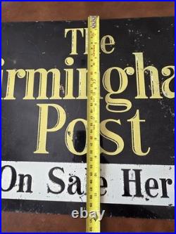 The Birmingham Post On Sale Here Vintage Sign