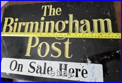 The Birmingham Post On Sale Here Vintage Sign