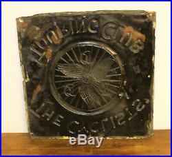 The Cyclists Touring Club advertising copper sign vintage cycle bicycle enamel