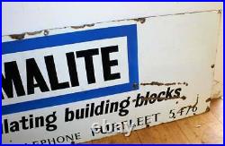 Thermalite enamel sign advertising mancave metal vintage retro kitchen antique