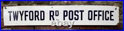 Twyford Rd Post Office Vintage Enamel Advertsing Sign Royal Mail Parcel Shop