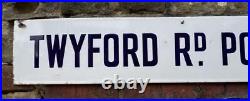 Twyford Rd Post Office Vintage Enamel Advertsing Sign Royal Mail Parcel Shop