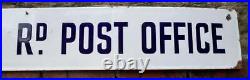 Twyford Rd Post Office Vintage Enamel Advertsing Sign Royal Mail Parcel Shop