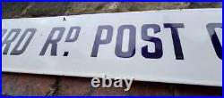 Twyford Rd Post Office Vintage Enamel Advertsing Sign Royal Mail Parcel Shop