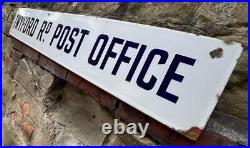 Twyford Rd Post Office Vintage Enamel Advertsing Sign Royal Mail Parcel Shop