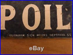 Use Royal Standard Lamp Oil. Enamel Sign. Vintage. Automobila. Burnham Sign Work