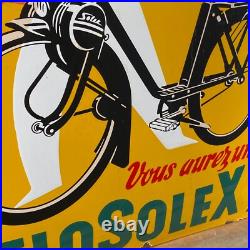 VELOSOLEX Enamel Sign 23.6x15.7 (60x40cm) Rare Vintage Handmade Big Garage Sign VELOSOLEX Enamel Sign 23.6x15.7 (60x40cm) Rare Vintage Handmade Big Garage Sign