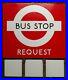 VERY_RARE_VINTAGE_London_Transport_Bronzed_Frame_Enamel_Bus_Stop_E3_Variant_VGC_01_wi