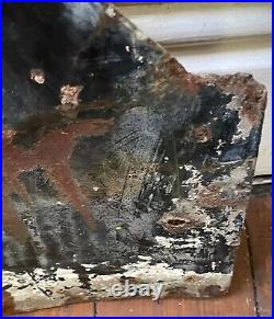 VINTAGE AA CROSS ROADS ENAMEL SIGN 1930's POOR CONDITION RARE