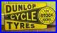 VINTAGE_DUNLOP_CYCLE_TYRES_ENAMEL_SIGN_DOUBLE_SIDED_1920_s_30_s_01_zg
