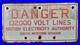 VINTAGE_ENAMEL_SIGN_Danger_132_000_Volt_Line_Sign_RED_WHITE_SIGN_24_x_12_5_01_wu