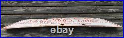 VINTAGE ENAMEL SIGN. Danger 132,000 Volt Line Sign. RED & WHITE SIGN. 24 x 12.5
