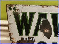 VINTAGE ENAMEL SIGN WAVERLEY CIGARETTES 1920'S-30's DOUBLE SIDED