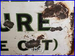 VINTAGE ENAMEL SIGN WAVERLEY CIGARETTES 1920'S-30's DOUBLE SIDED