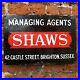 VINTAGE_Enamel_Sign_Shaws_Managing_Estate_Agent_Old_Advertising_BRIGHTON_SUSSEX_01_tcuw